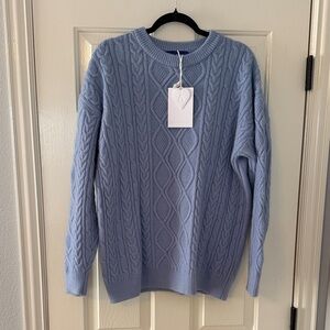 Aelfric Eden Blue Diamond Knit Sweater